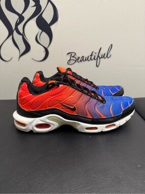 Nike Air Max Plus TN Multicolor Red Blue Men’s Sneakers Size 11 US Tuned Air